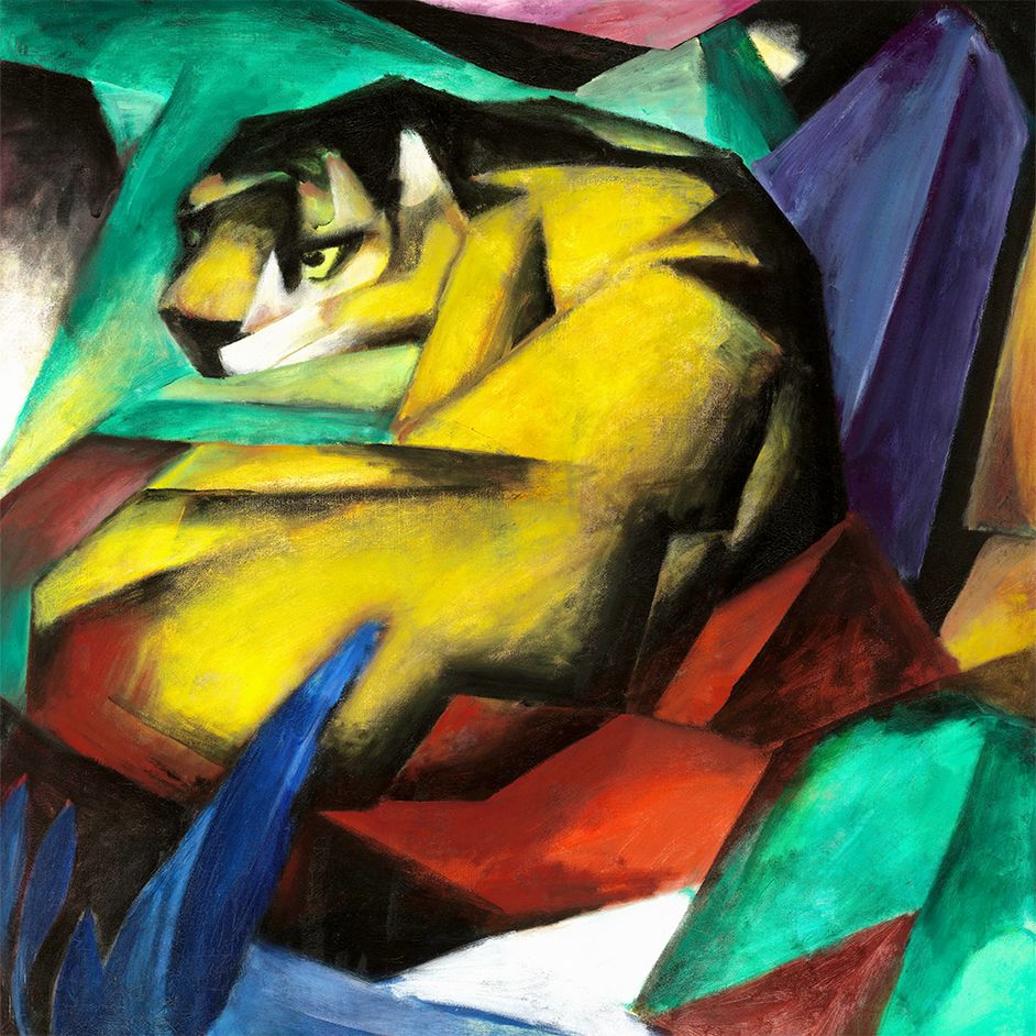 Gemälde Tiger von Franz Marc